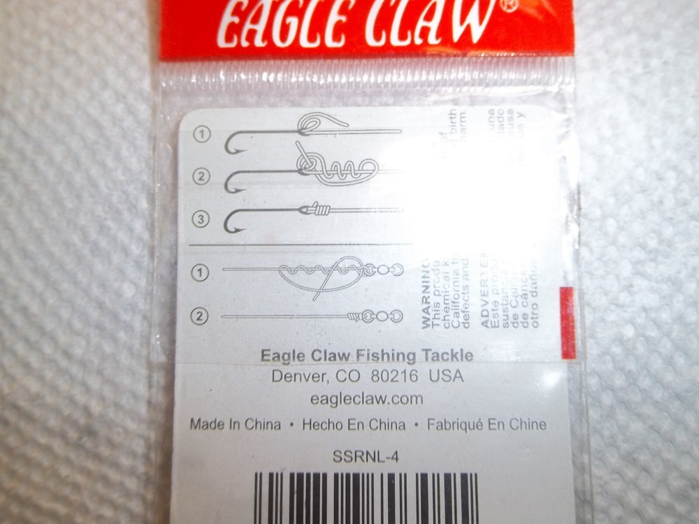 Eagle Claw Split Rings 8pk SIZE-4 NEW (4468)
