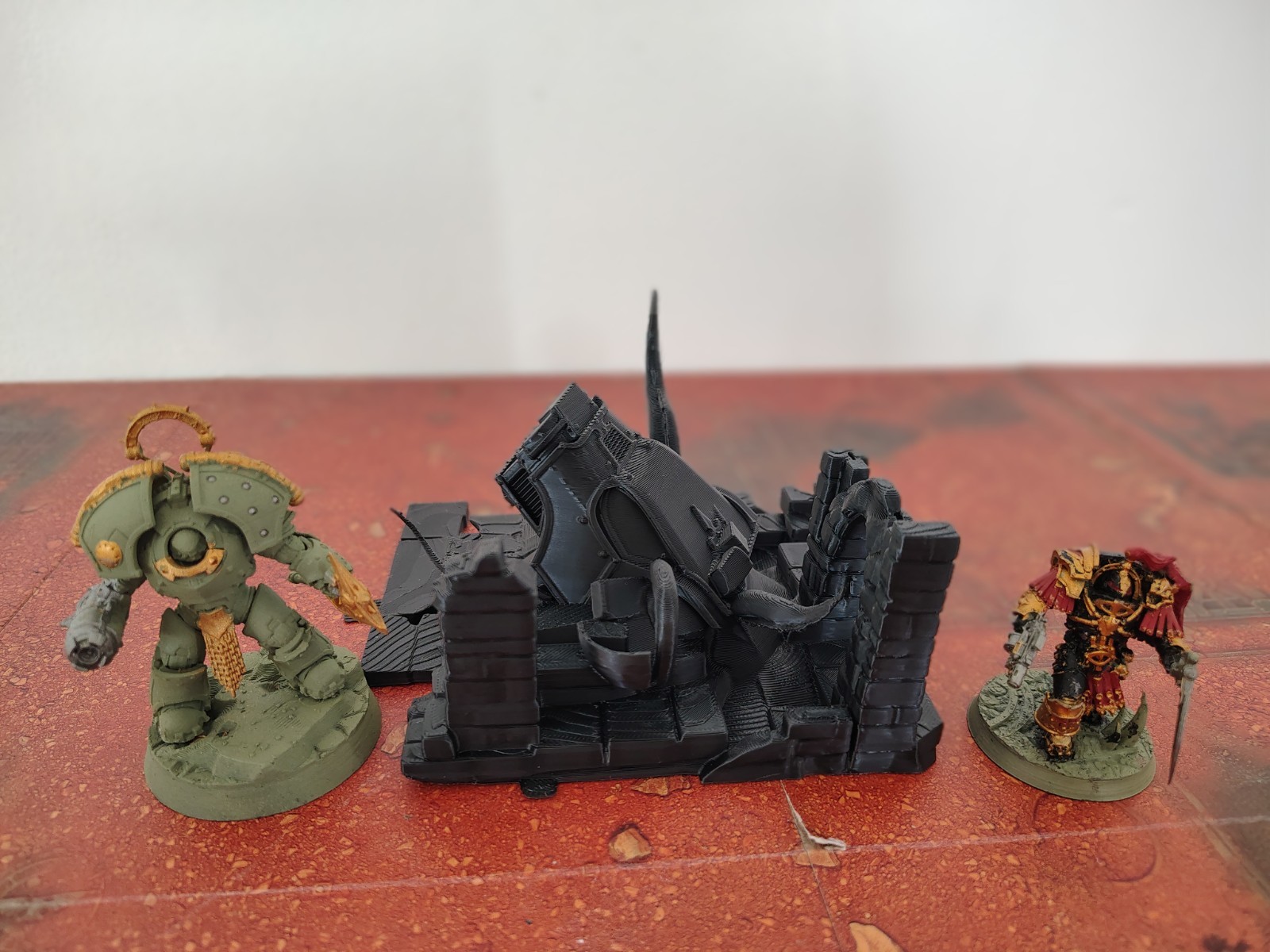 Warhound Titan Wreck Perfect Warhammer Terrain Ruin Objective Marker Set / Lot