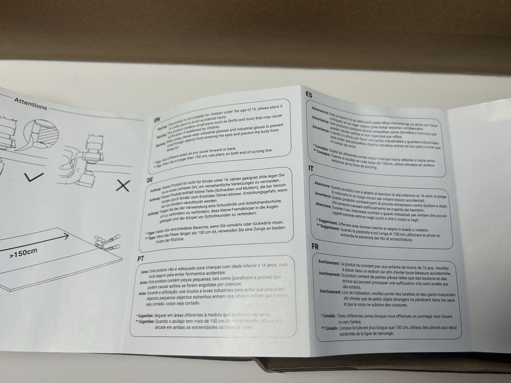 Precise Tile Cutter Tools Professional Manual Porcelain 48' Large Format
