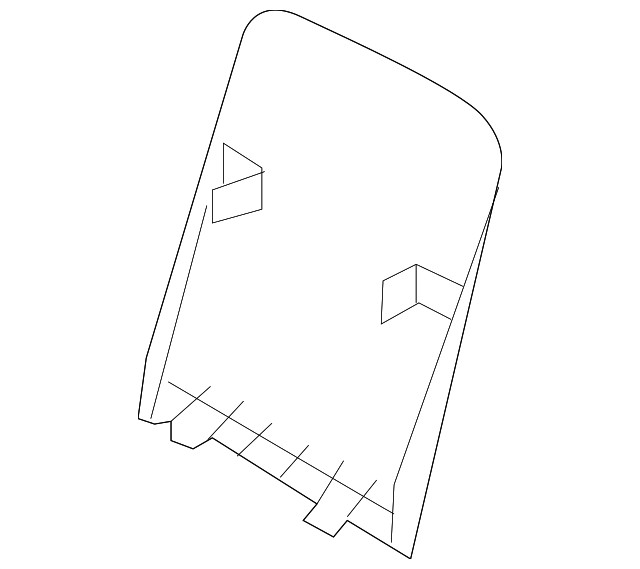 Genuine Nissan Seat Back Panel 87690-6JD1E