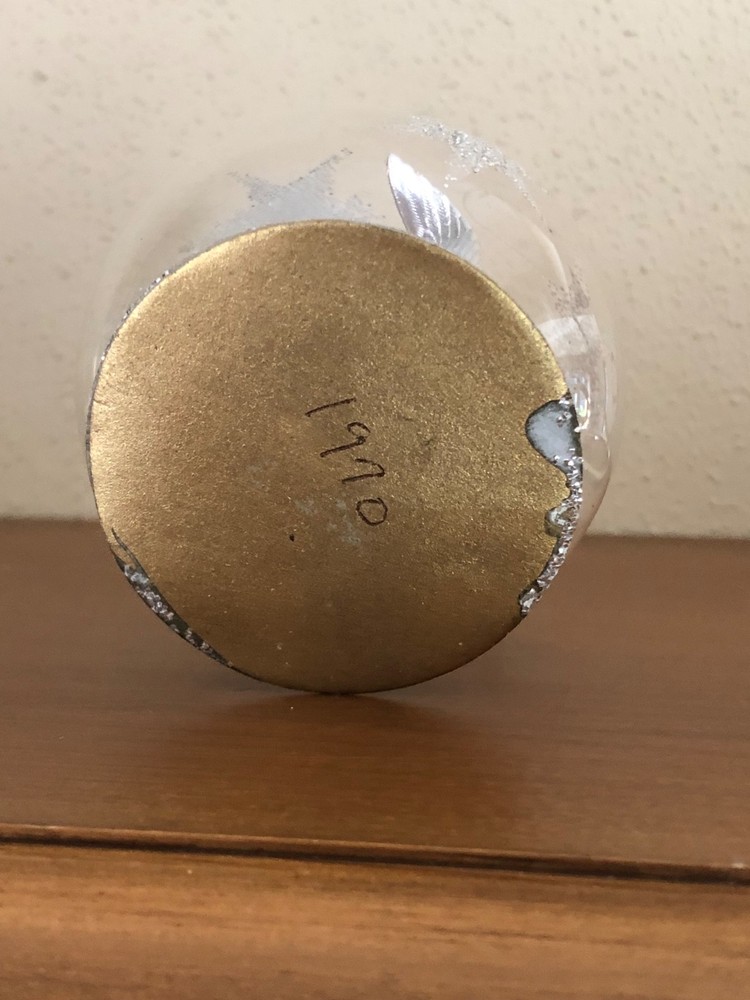 Vintage Angel Inside Glitter Globe Ornament