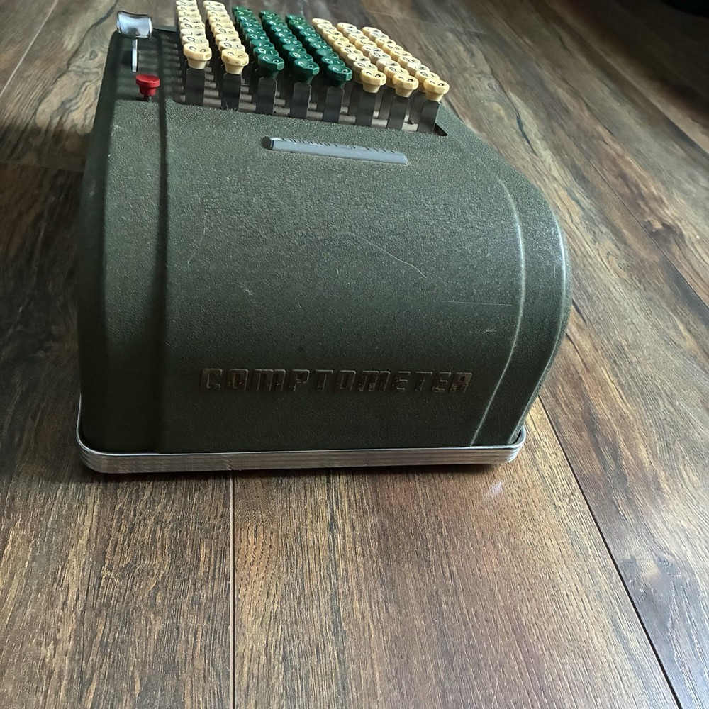 Vintage Felt & Tarrant Calculating / Adding Machine COMPTOMETER 1930s/40s Green