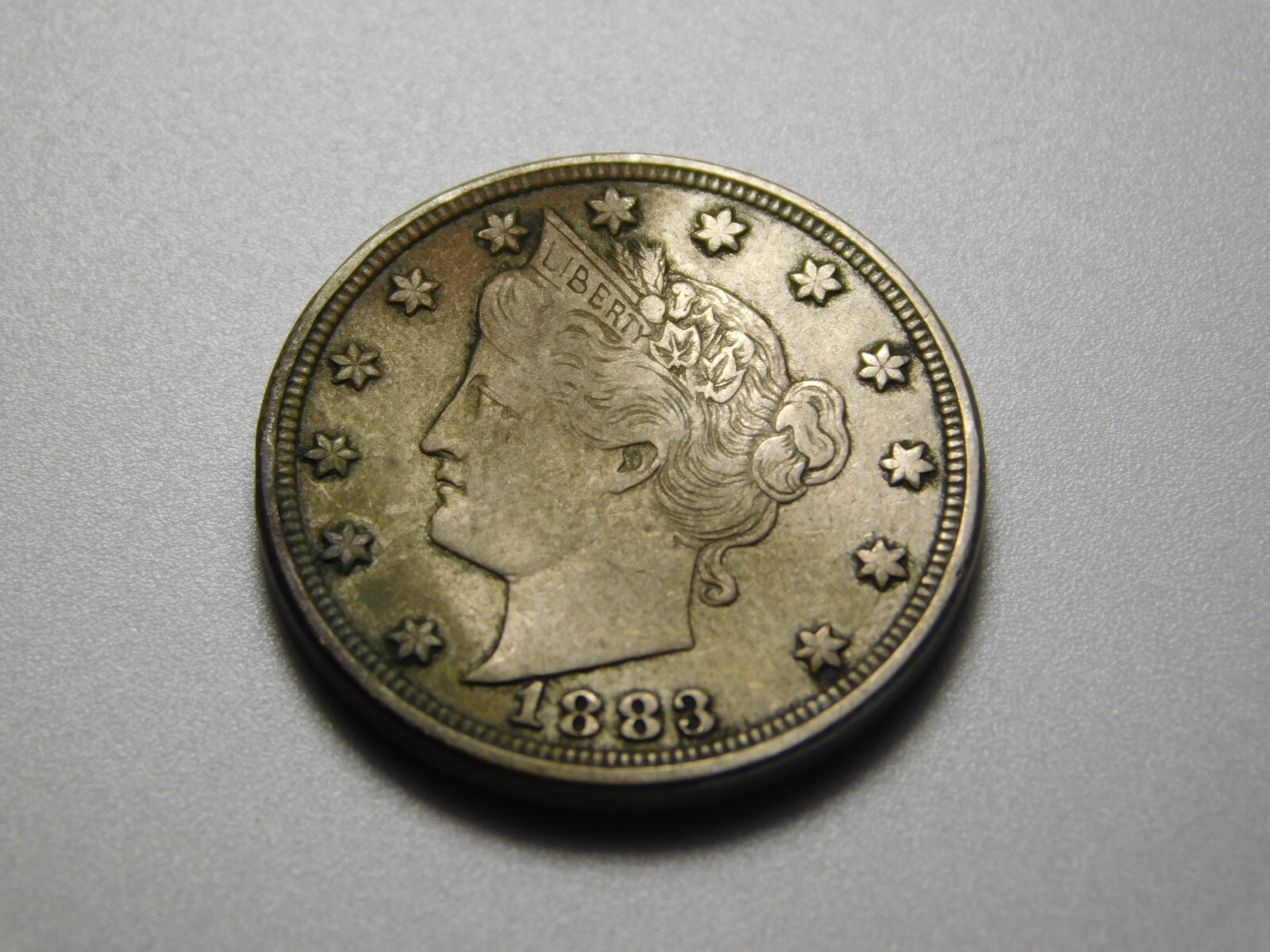 US COIN 1883 LIBERTY HEAD V NICKEL NO CENTS