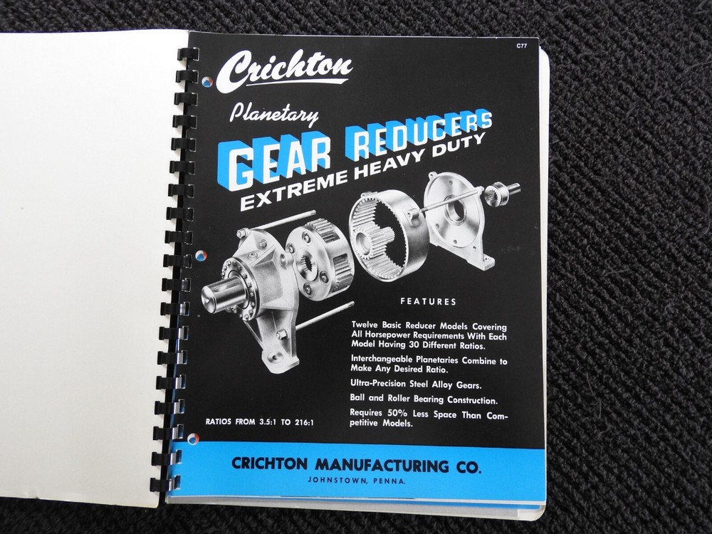 1978 Dynamic Power Systems Engineering Catalog Addison IL Crichton Proclain