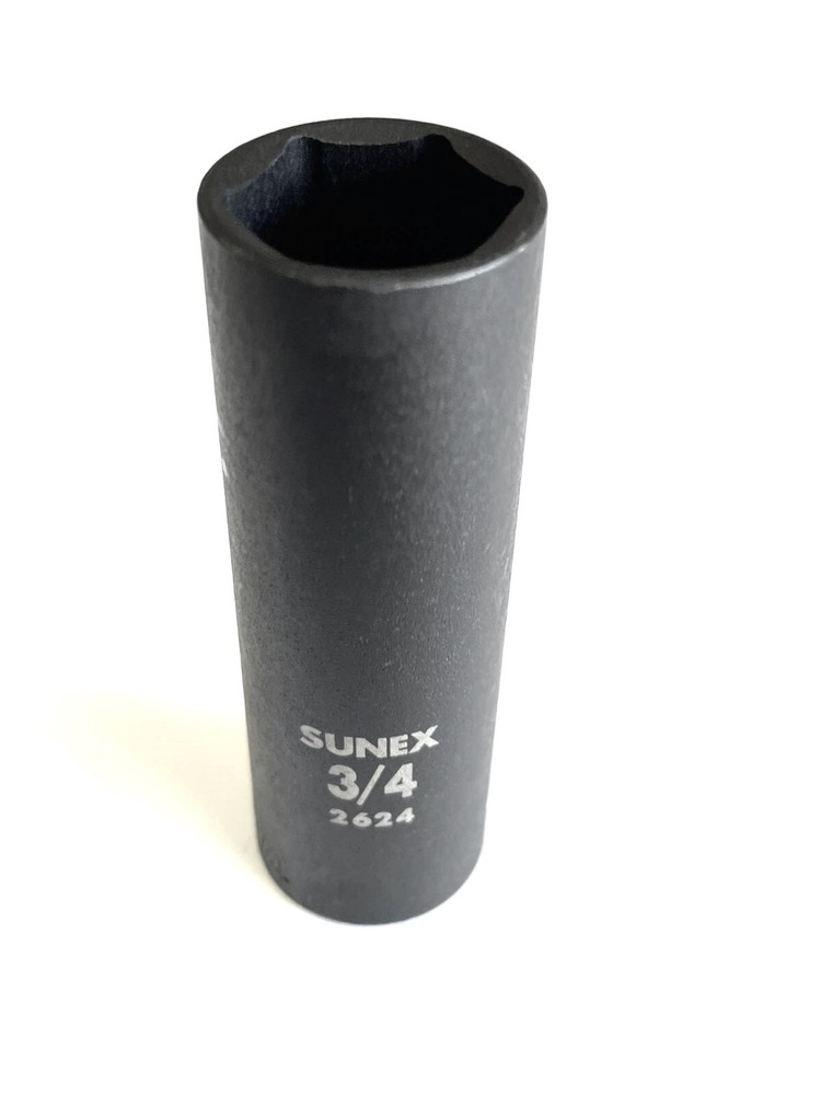 Sunex 2624 3/4" - 1/2" Drive 6 Point Extra Thin Wall Deep Impact Socket SAE 6pt
