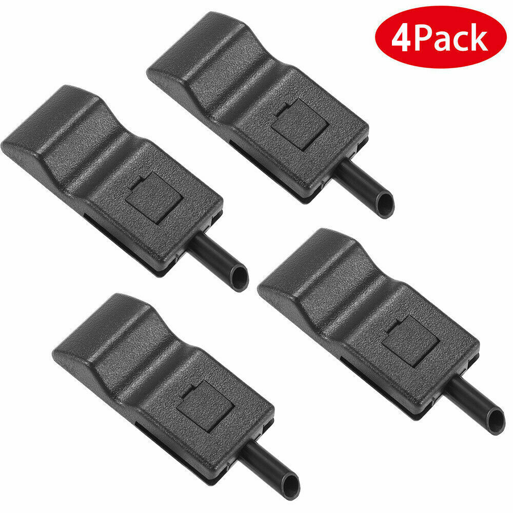 4PCS Door Lock Knobs Front/Rear Ebony For Chevy/GMC Silverado/Sierra 07-13