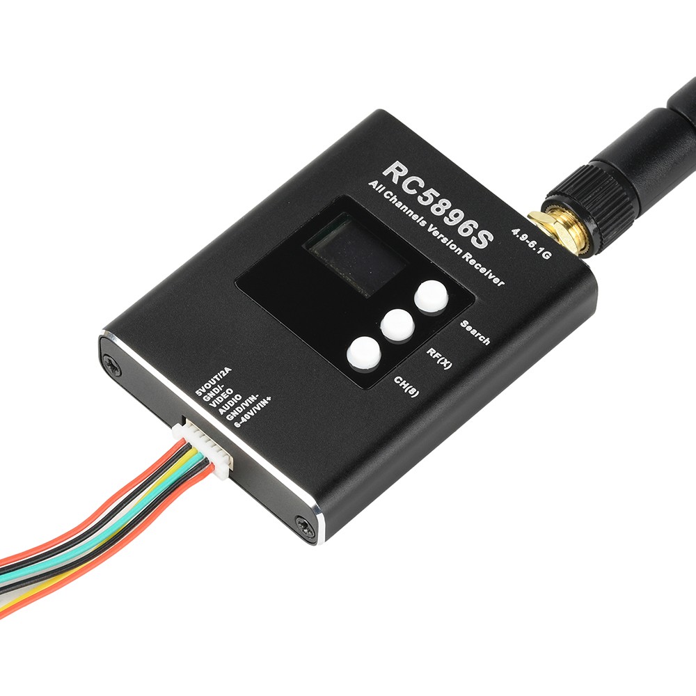 DC6-40V RC5896S Receiver 5.8GHz Video Receiver Compatible 5.8G Image Transmitter
