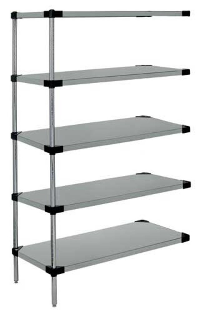 Quantum Storage Systems - Ad54-2454sg-5 - Galvanized 5 Solid Shelf Add-on Kit