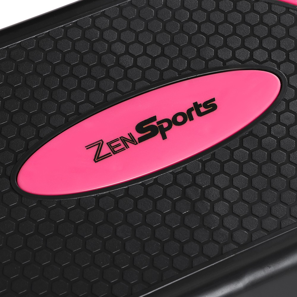 31" Adjustable Exercise Workout Aerobic Stepper Platform Trainer 3-Level Pink