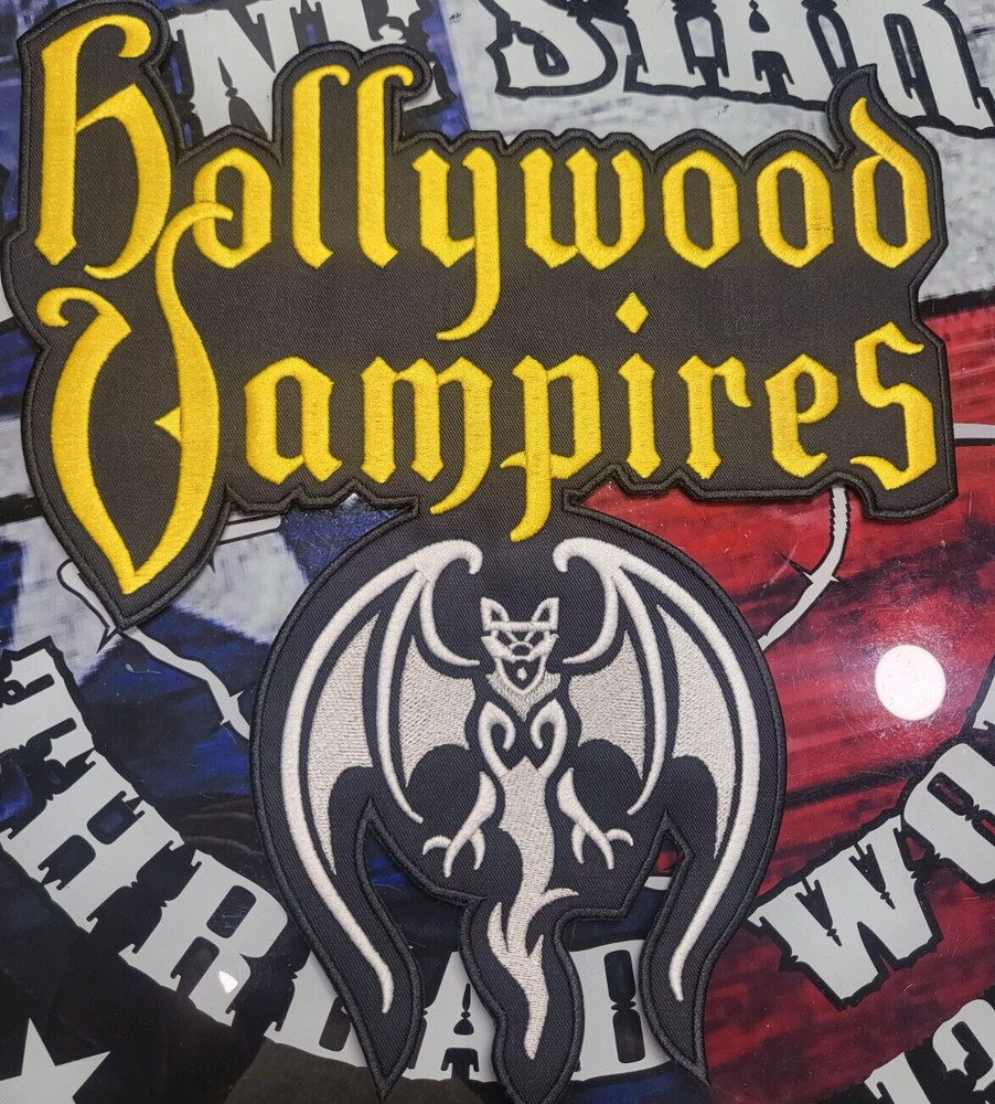 HUGE EMBROIDERED HOLLYWOOD VAMPIRES JACKET BACK PATCH (Made To Order)