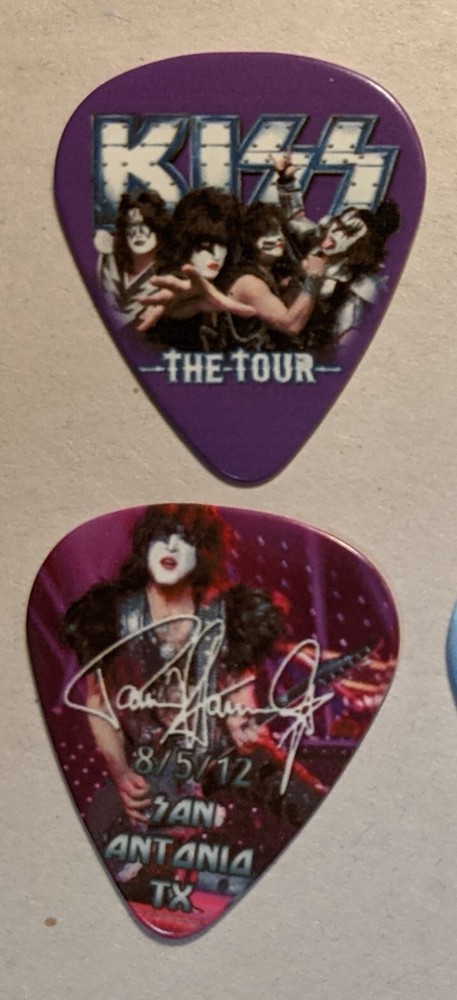 KISS THE TOUR SAN ANTONIO 8-5-12 Guitar Pick PAUL STANLEY 2012