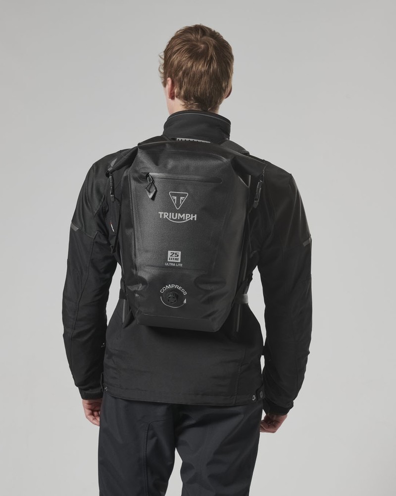 Triumph MLUA24006 - Ultralite 25L Waterproof Motorcycle Backpack Bag