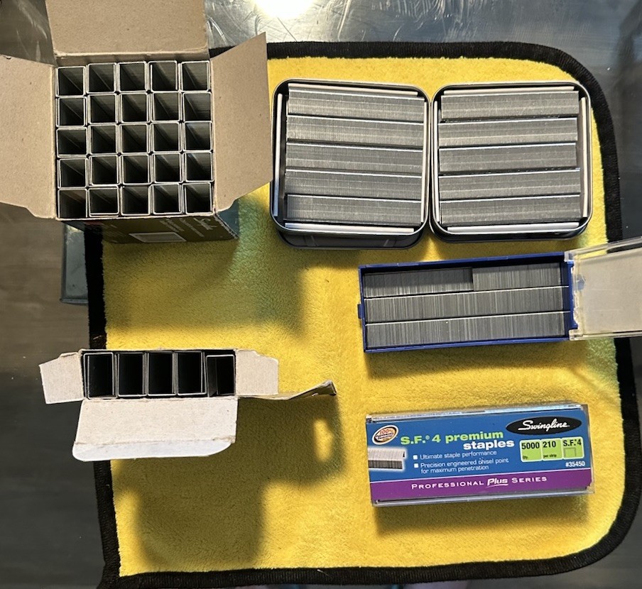 Mixed Swing line Staples 6 Boxes