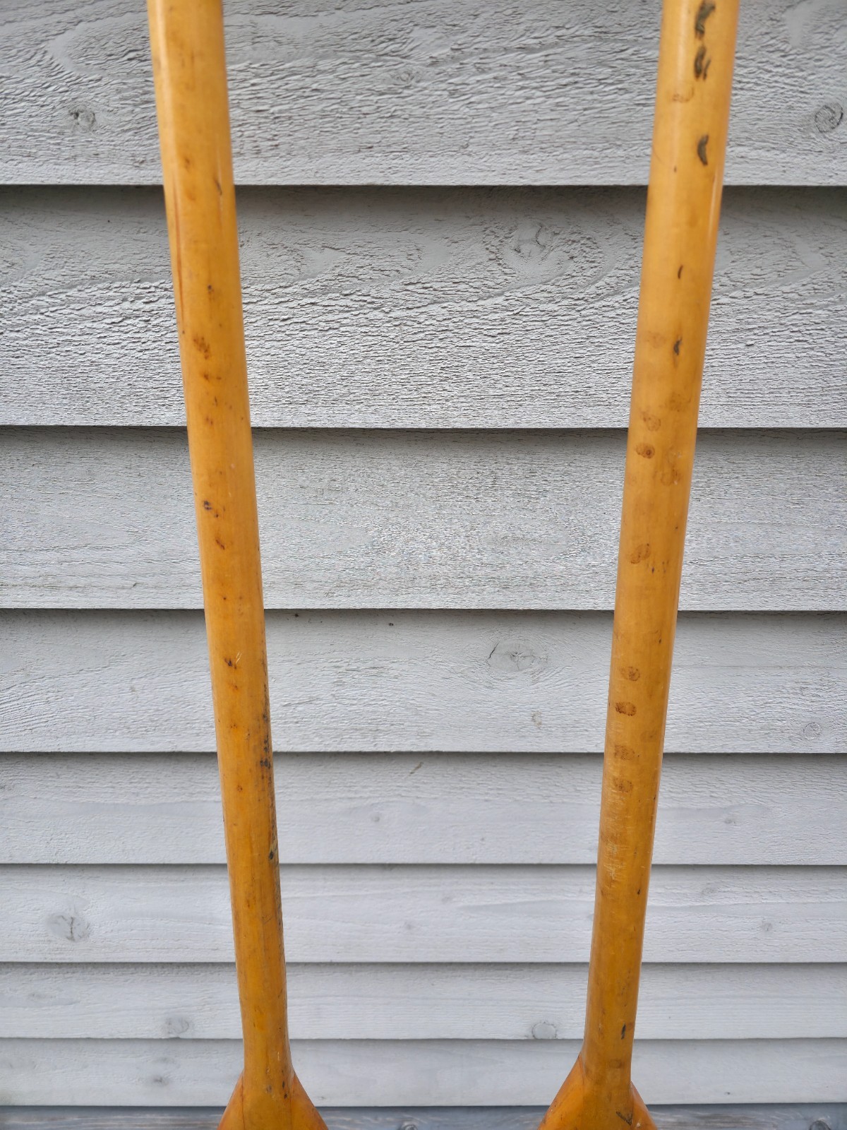 VINTAGE Old Wooden Paddles Oars UPPER CANADA Measures 54"