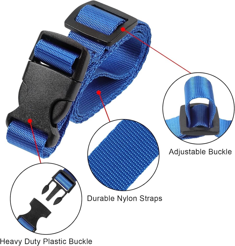 Utility Straps with Quick Release Buckle, Nylon Backpack Accessory Sleeping
