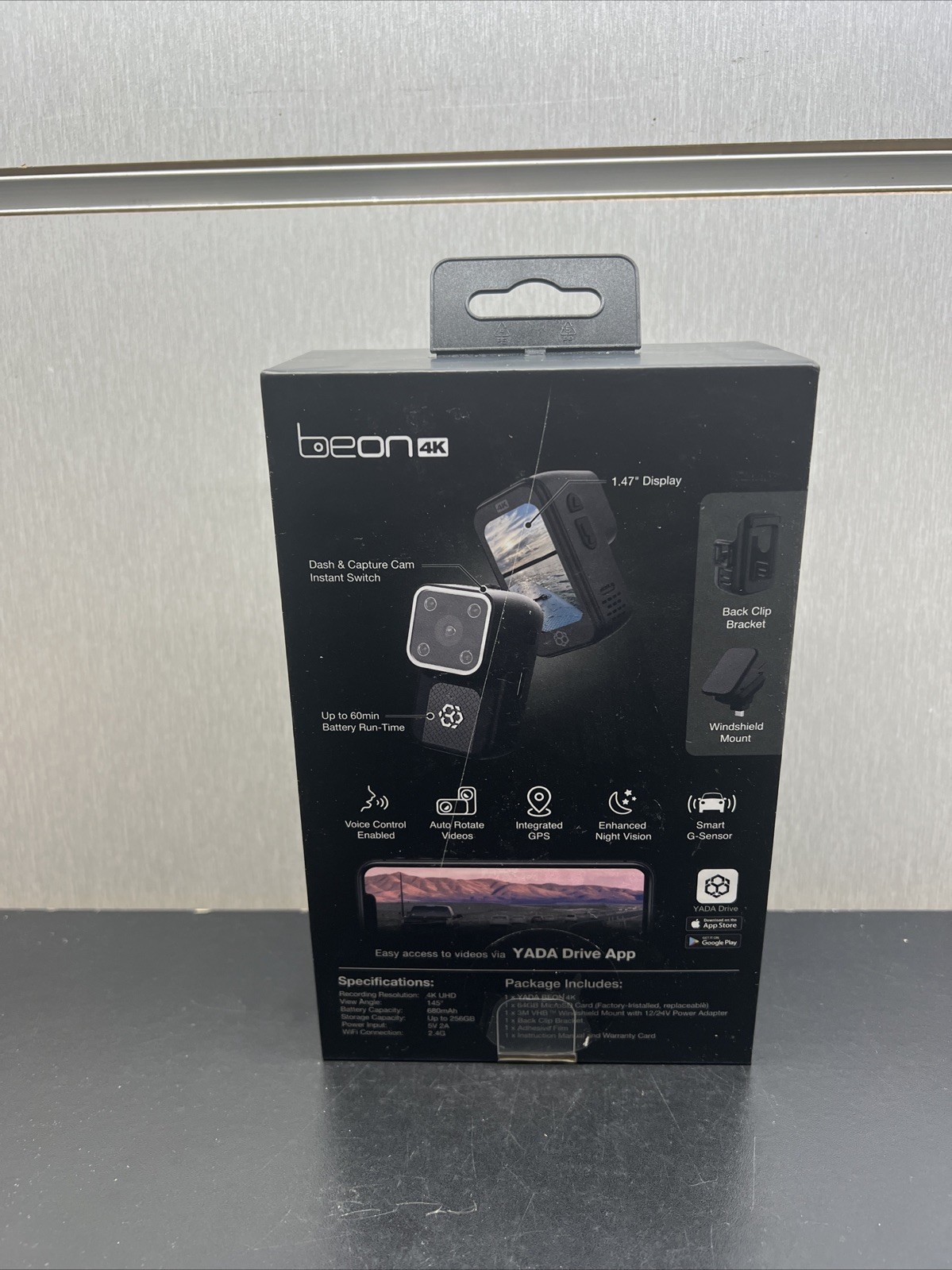 YADA Beon4K (DASH & CAPTURE CAM) 4k UHD New, Sealed (FREE SHIPPING)