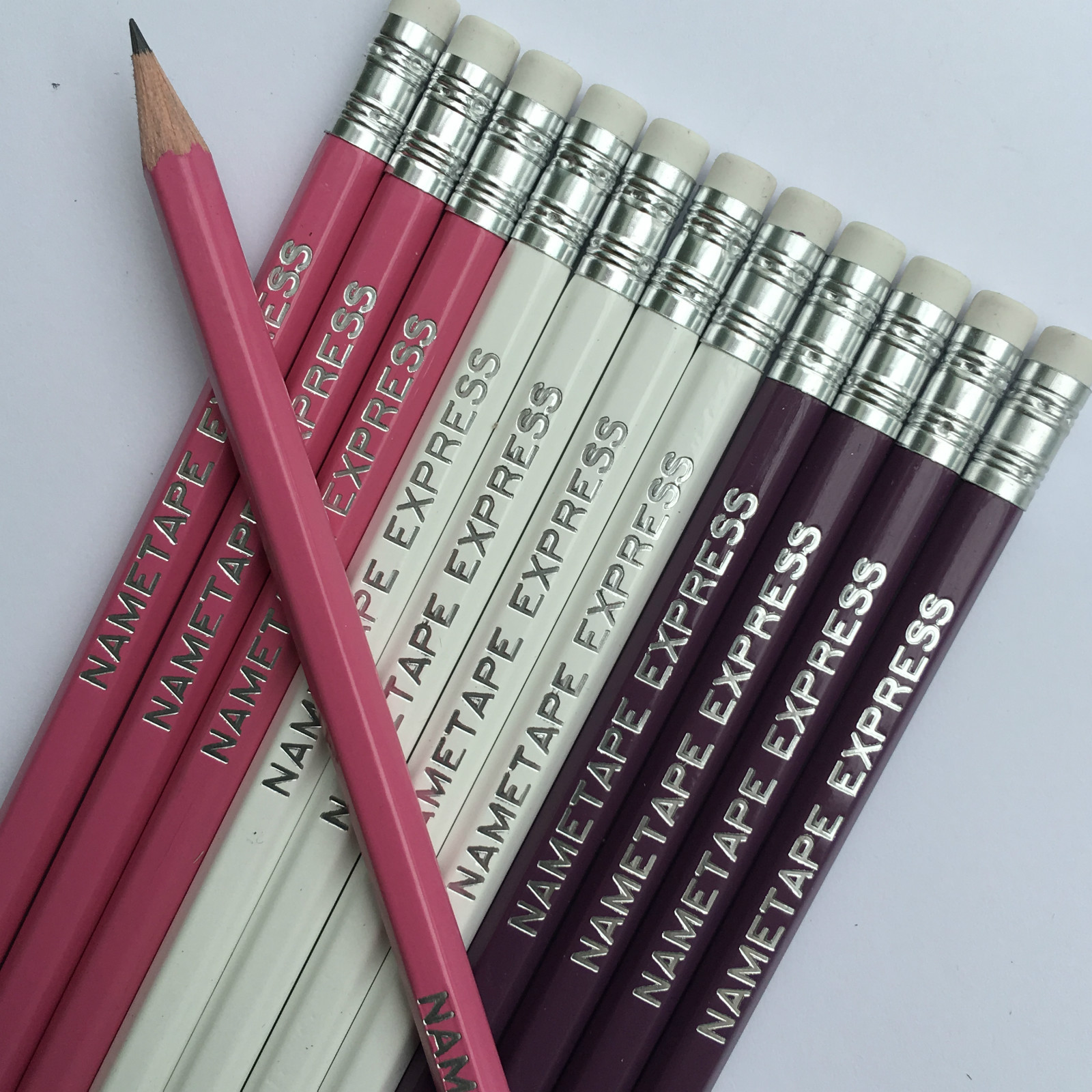 12 HB Pencils Personalised with Name - German Made High Quality Printed Pencils