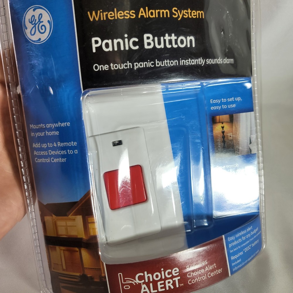 GE Clear Choice Wireless Alarm System Panic Button #45145