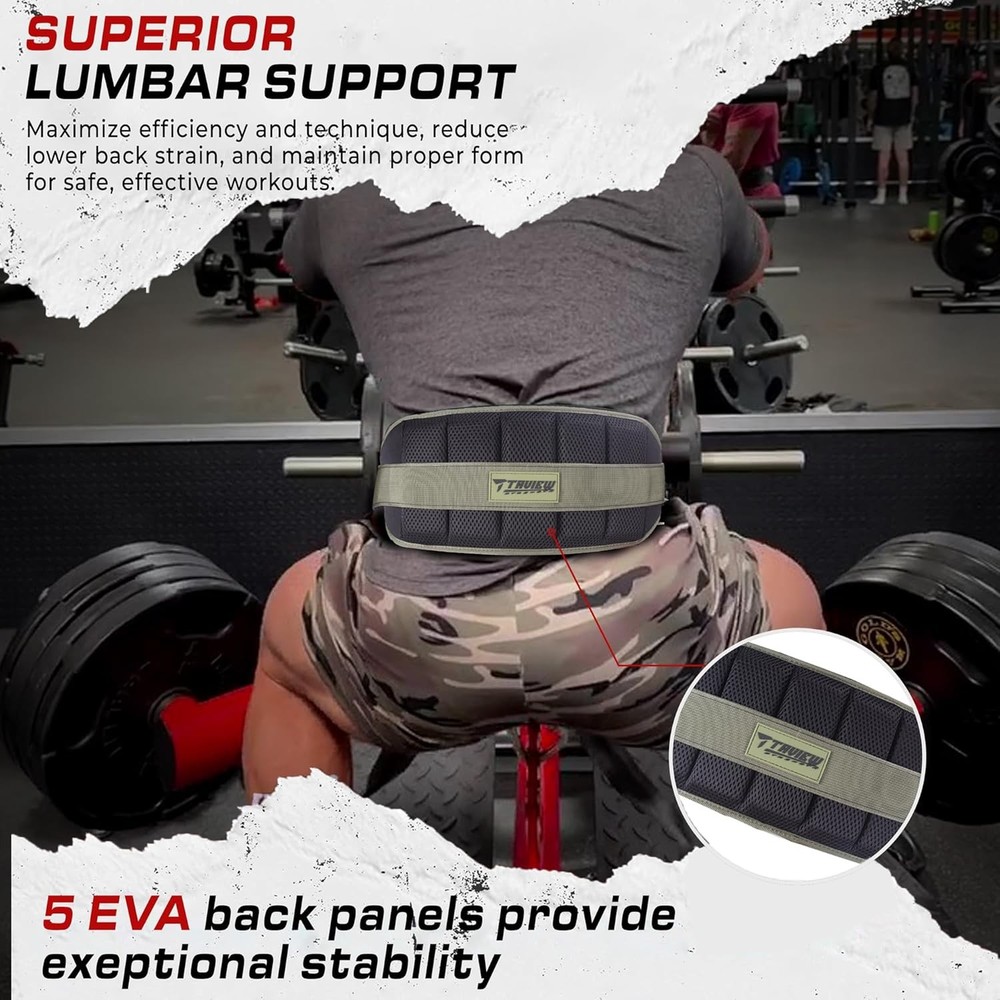 Belt for Squats, Rack Attachment & Squat Machine, Weight One Size, Green