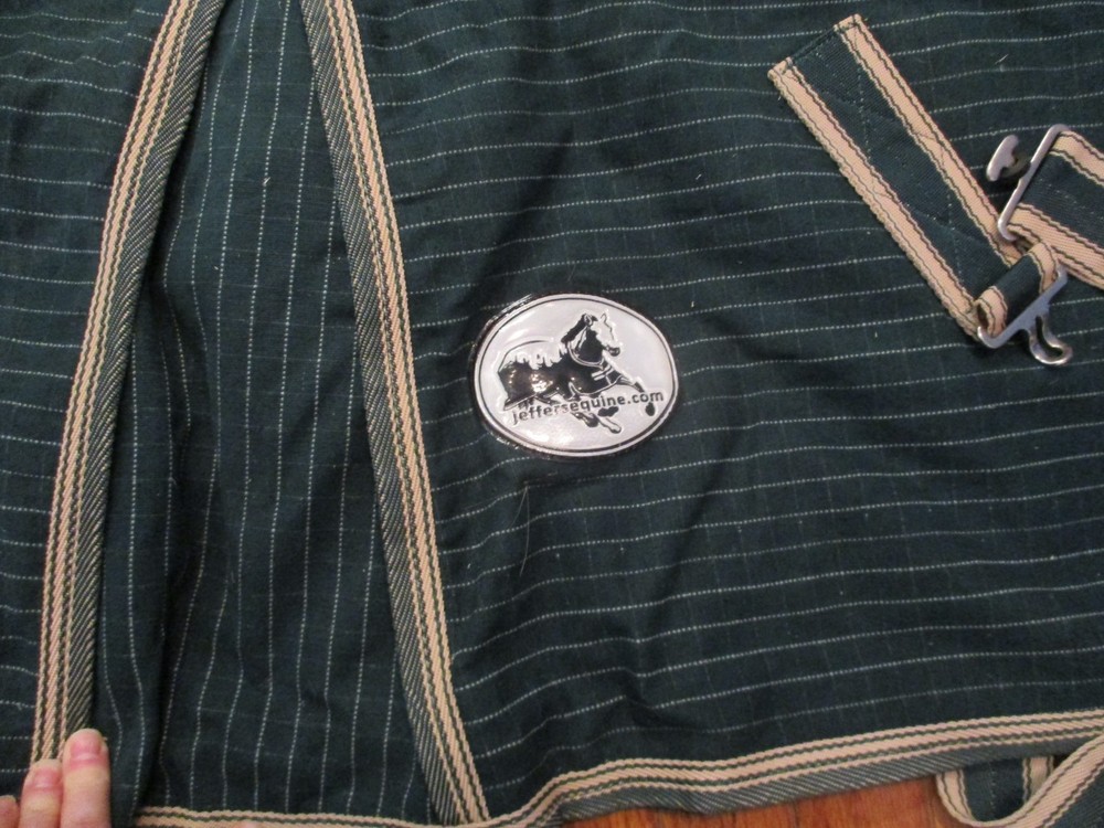 72'' Jeffers equine basic canvas turnout blanket wool felt lined, or use stable