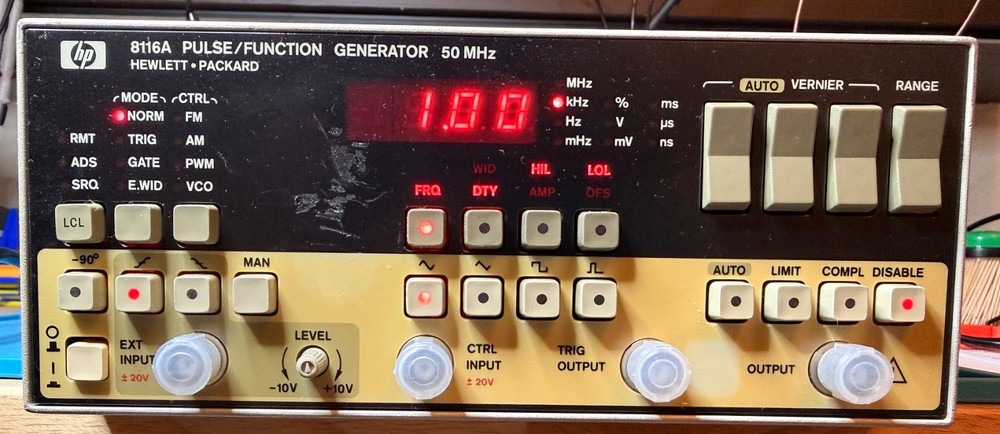 HP Agilent 8116A Pulse / Function Generator (50MHz) - FULLY TESTED - REFURBISHED