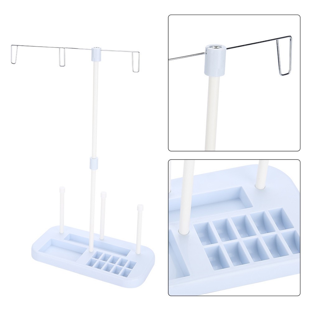 Adjustable 3 Cone Embroidery Thread Spool Holder Stand For Sewing Machine