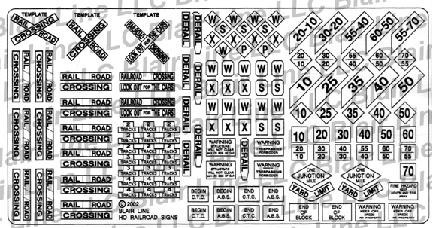 Blair Line 1 N Railroad Warning Signs