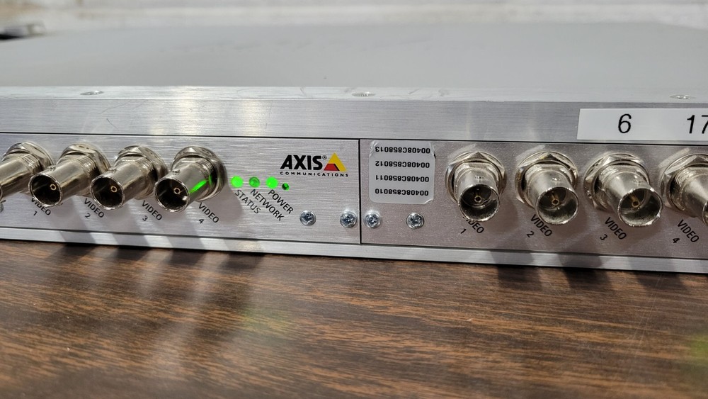 Axis 291 1U Server Rack High-Density Video Encoder Rack w/3 243Q 4 Ch blades