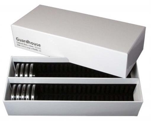 Storage Box For 50 Round Coin Capsules Airtite I For Silver Eagle Mint Holders