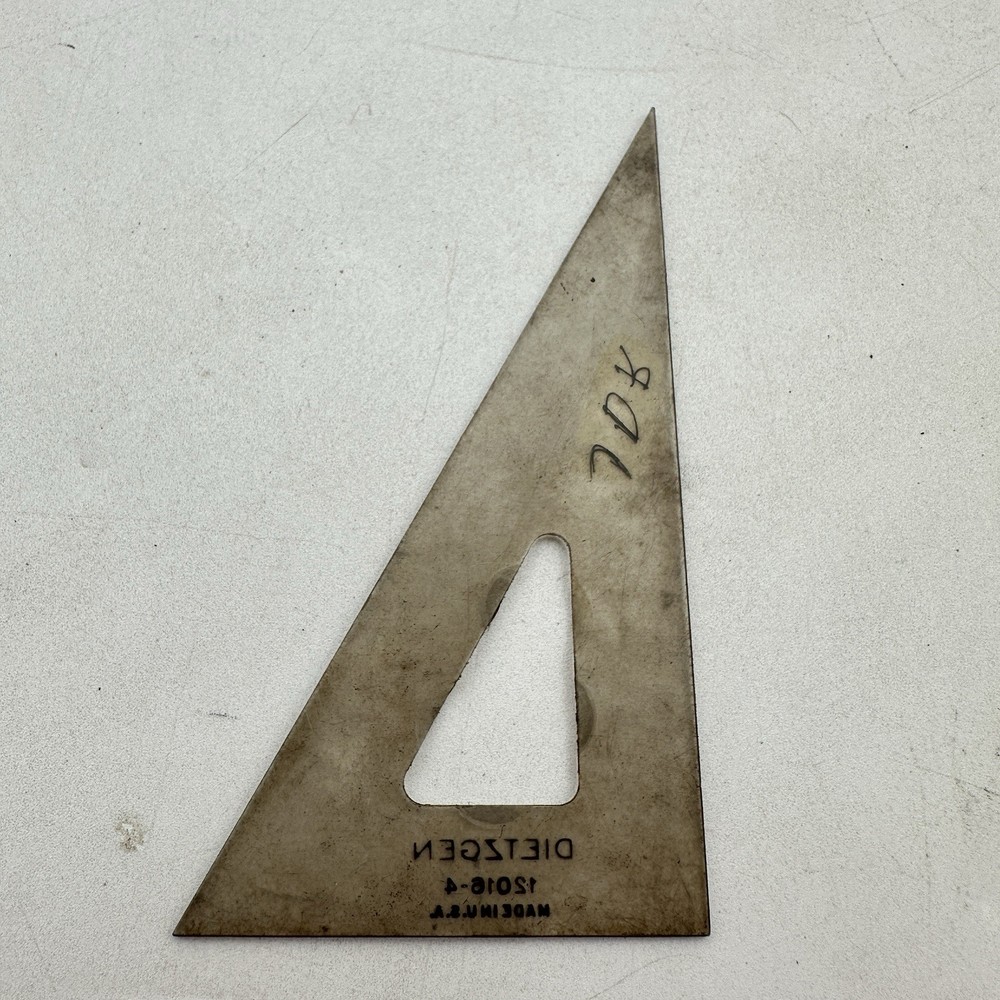 Dietzgen 12016-4 Vintage Lettering Angles Eclipse Triangle Drawing