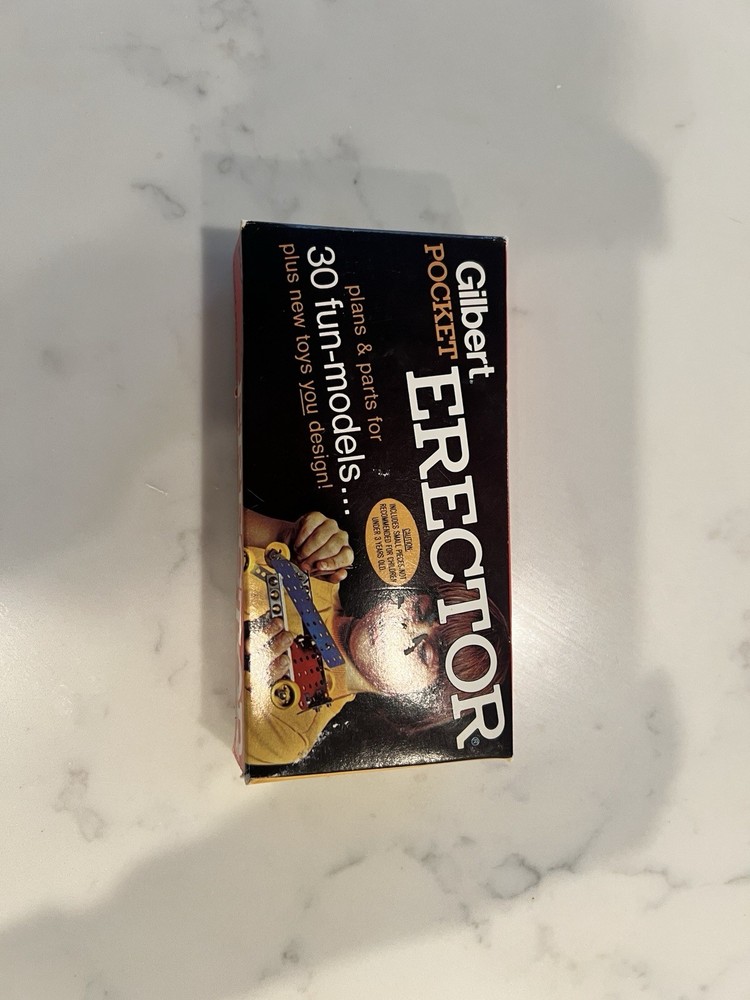 Vintage 1973 Gilbert Pocket Erector Set Model Number 33100