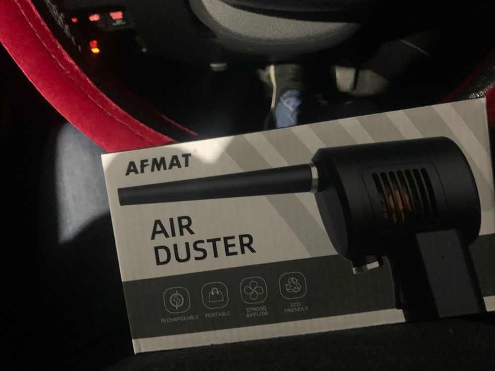 AFMAT Compressed Air Can Computer Cordless Duster Electric PC Keyboard Household