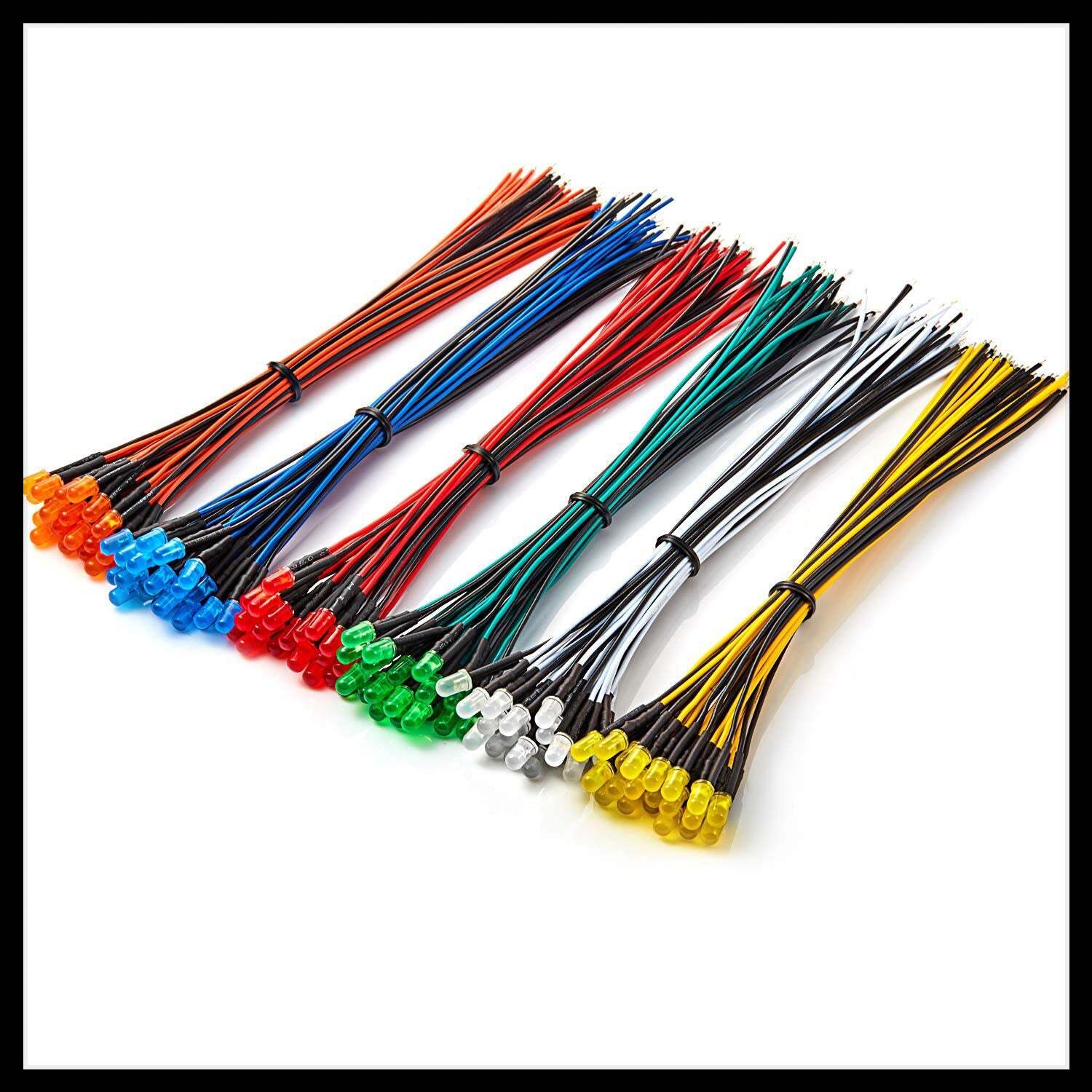 Blinking or Flashing Pre-Wired LEDs ~ 3-12 Volt DC ~ Diffused