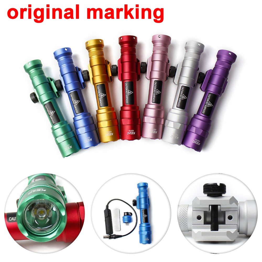 Tactical For M600B Flashlight LED White Weaponlight with Remote Switch 20mm Rail