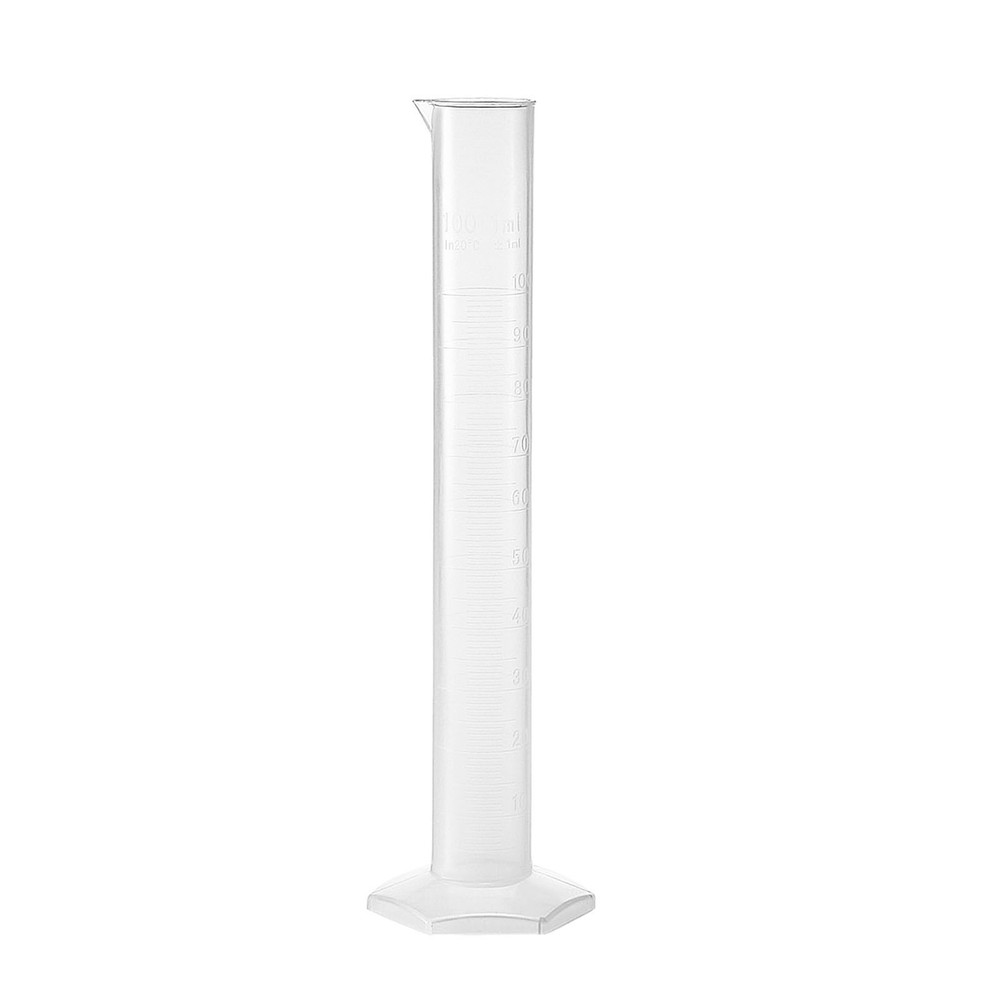 Measuring Cylinder,for DIY, Science Lab, (Clear White, 100ml)