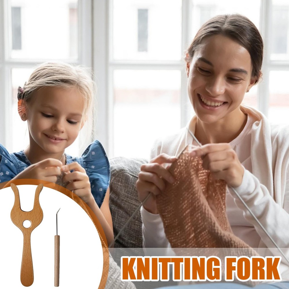 Knitting Fork Loom Hook Bone Lucet Knitting Fork Braiding Tool Making Weaving