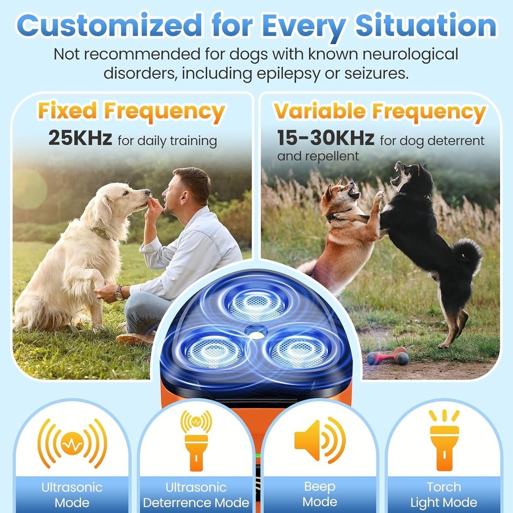Neighbor's Dog Barking Solution - 5 Customizable Modes