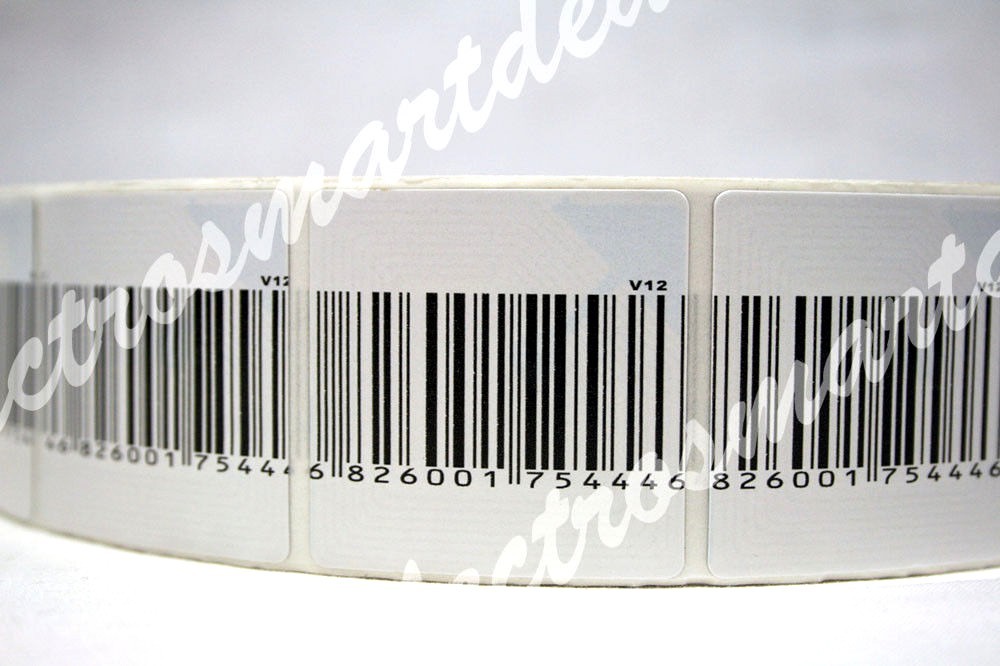 2000 pcs 40mm x 40mm NEW RF 8.2Mhz EAS Security Soft Sensor Label Stickers