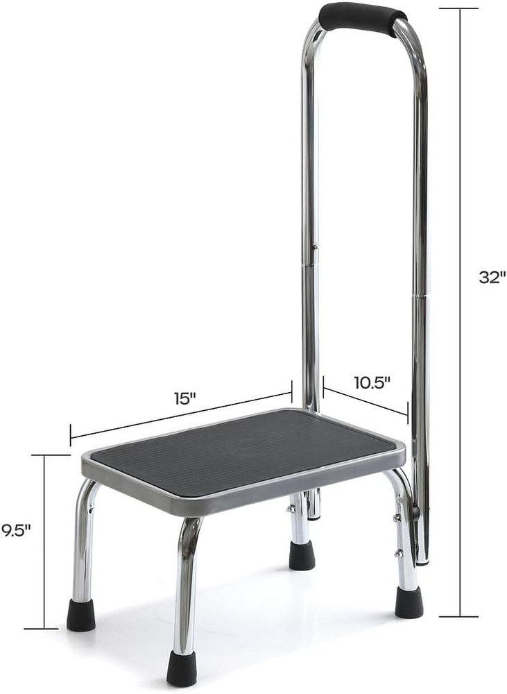 Step Stool with Handle for Adults Step stools with Handle for Elderly for Bed...