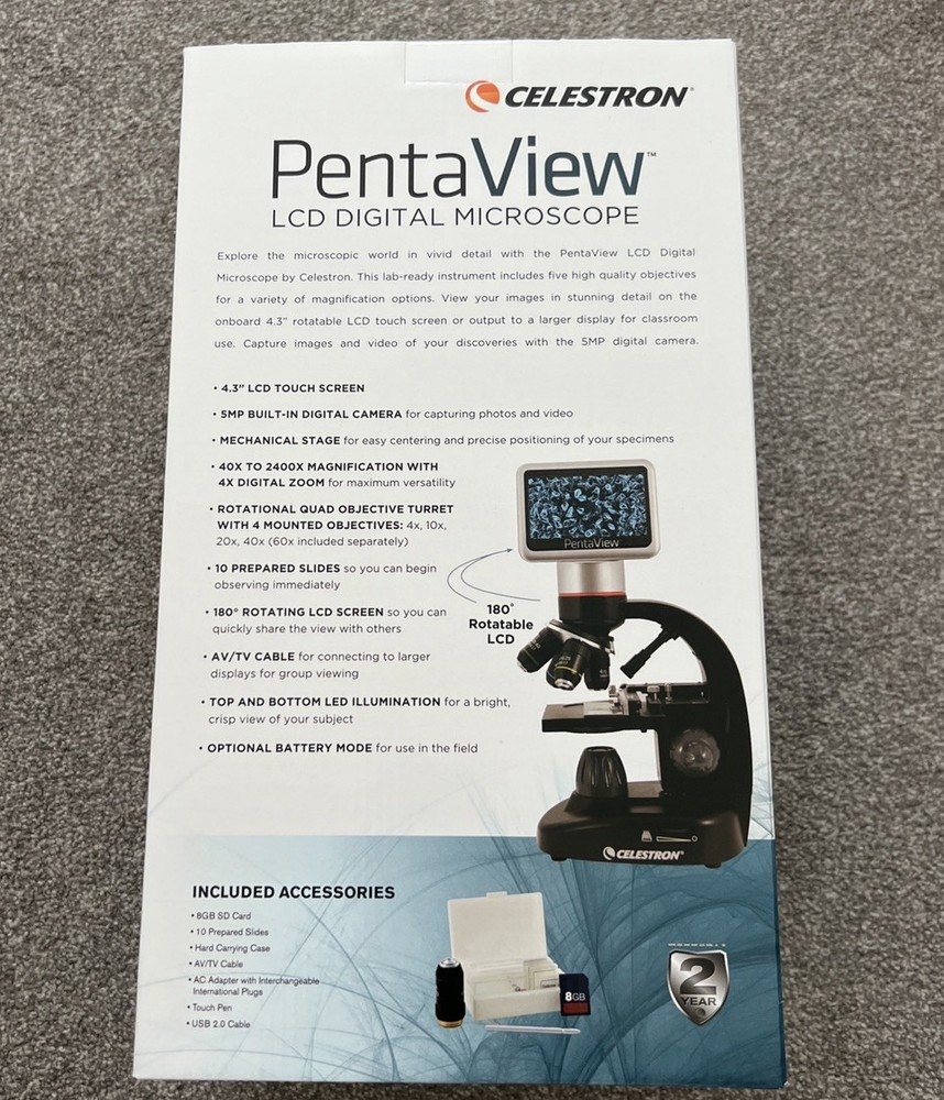 Celestron PentaView LCD Digital Microscope 44348-CGL