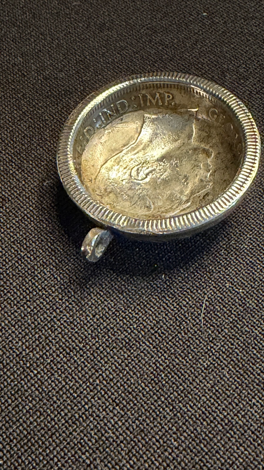 1943 Austrailian Sterling Silver Florin made into a Pendant