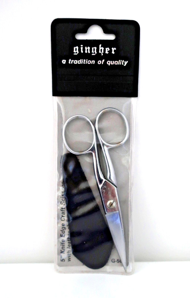 GINGER - 5" KNIFE EDGE CRAFT SCISSORS - NEW