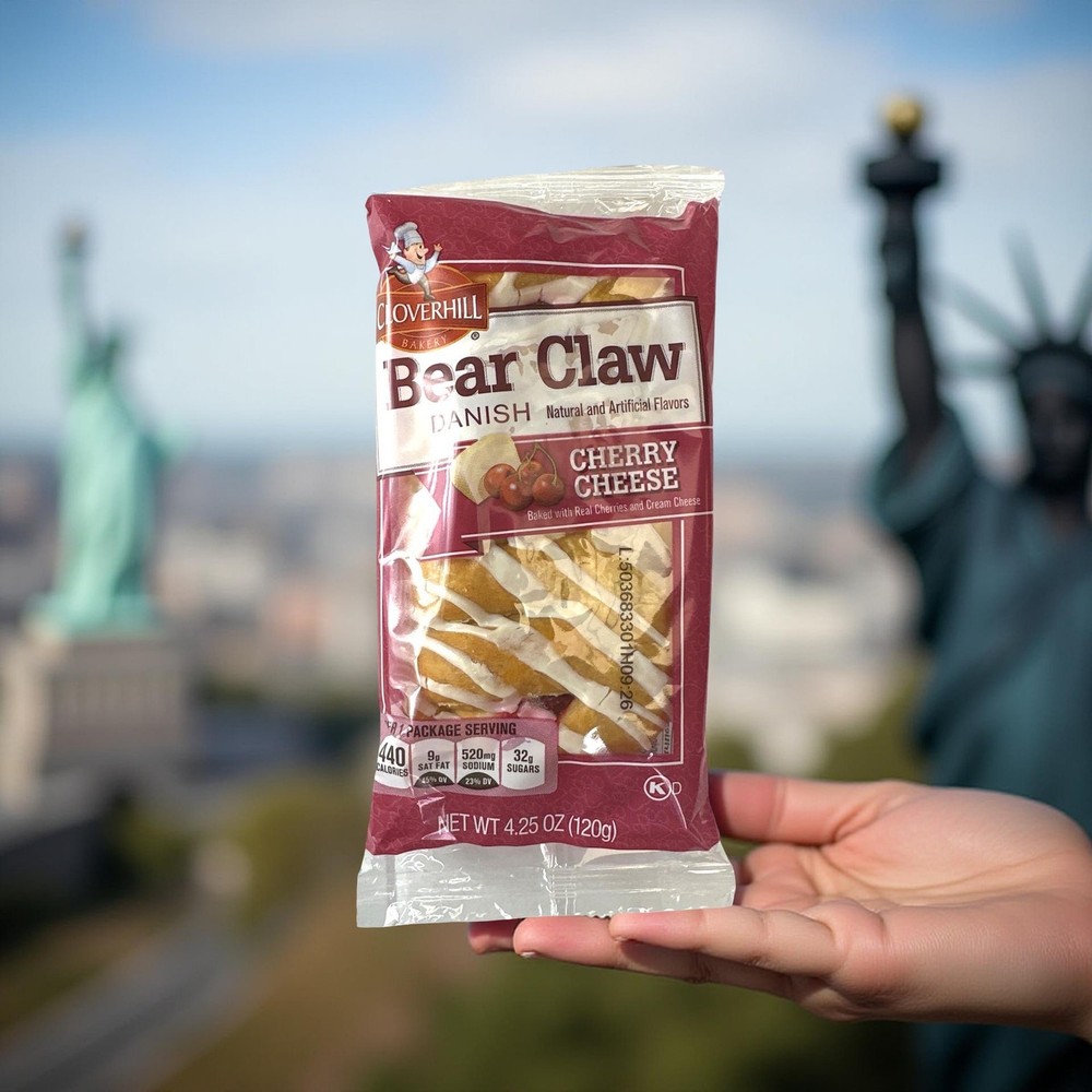 Cloverhill Cherry Cheese Bear Claws | Individually Packaged | 12 Pack