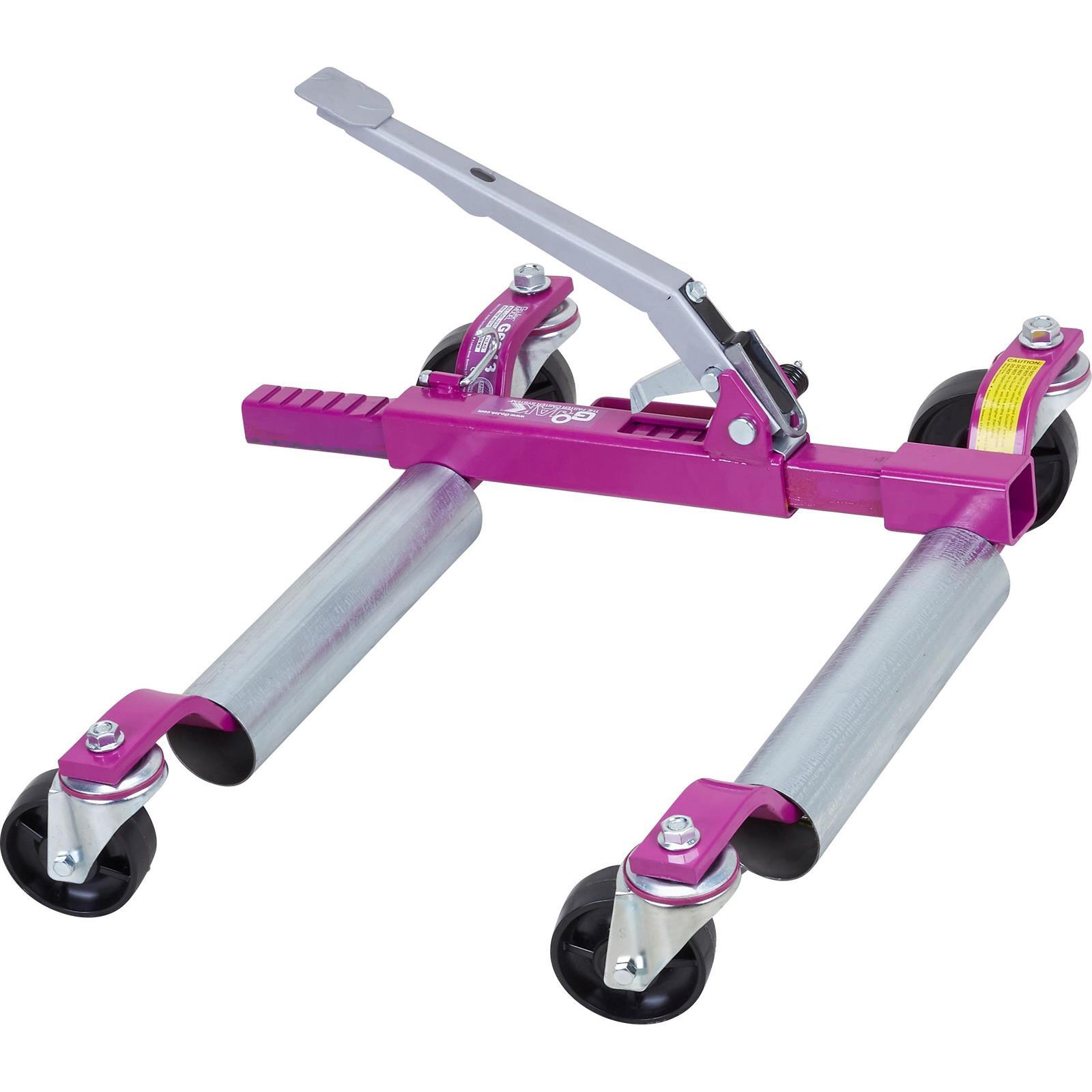 GoJak Car Wheel Dolly Master Set with Storage Rack, Set of 4, 1574lb Capacity