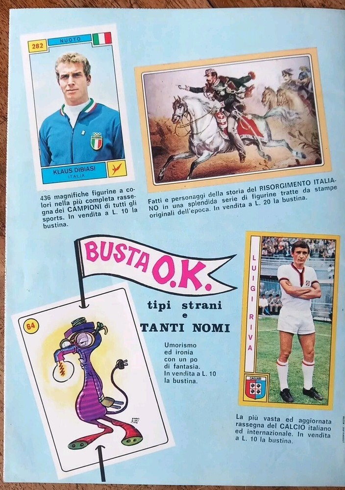 Panini Figure Leaflet.1974