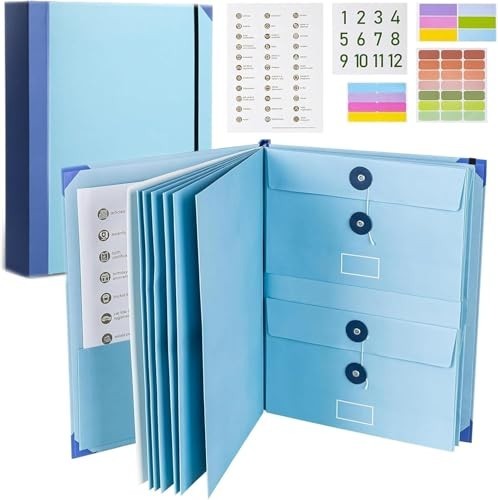 Emergency Document Organizer - Important Papers Binder for Birth Certificates, P