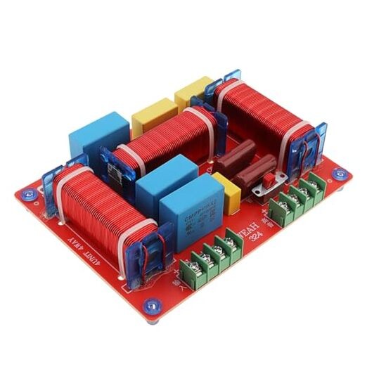 3 Way Crossover, 400W Adjustable 4-8 Ohm 3 Way One High & Two Low Frequency