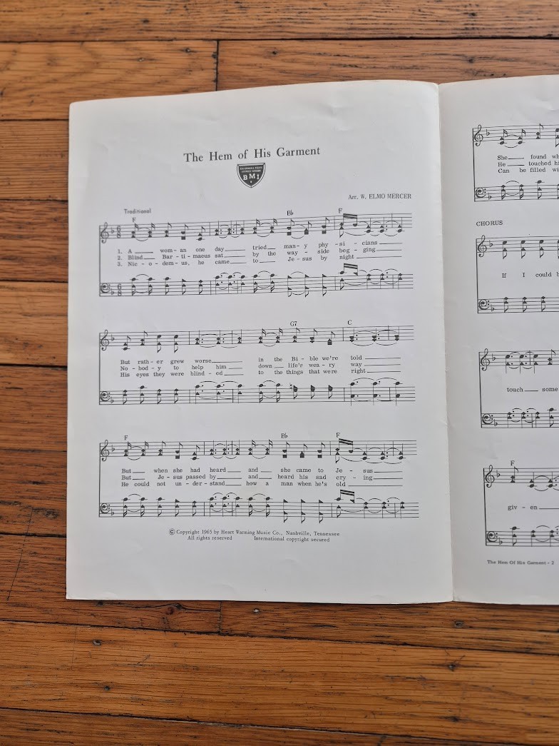 VTG Religious Spiritual Church Sheet Music