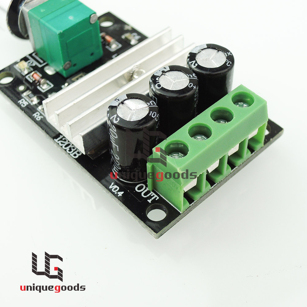 6V-24V Max 3A PWM DC Motor Speed Controller Variable Speed Regulator with Switch
