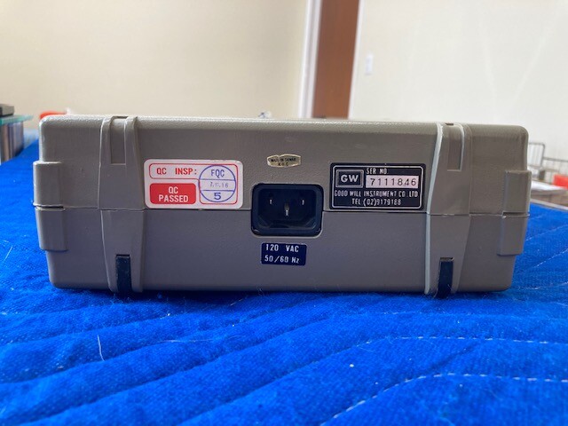 GW FUNCTION GENERATOR MODEL #GFG-8015F 120 VAC 50/60 HZ - USED2 (PC)